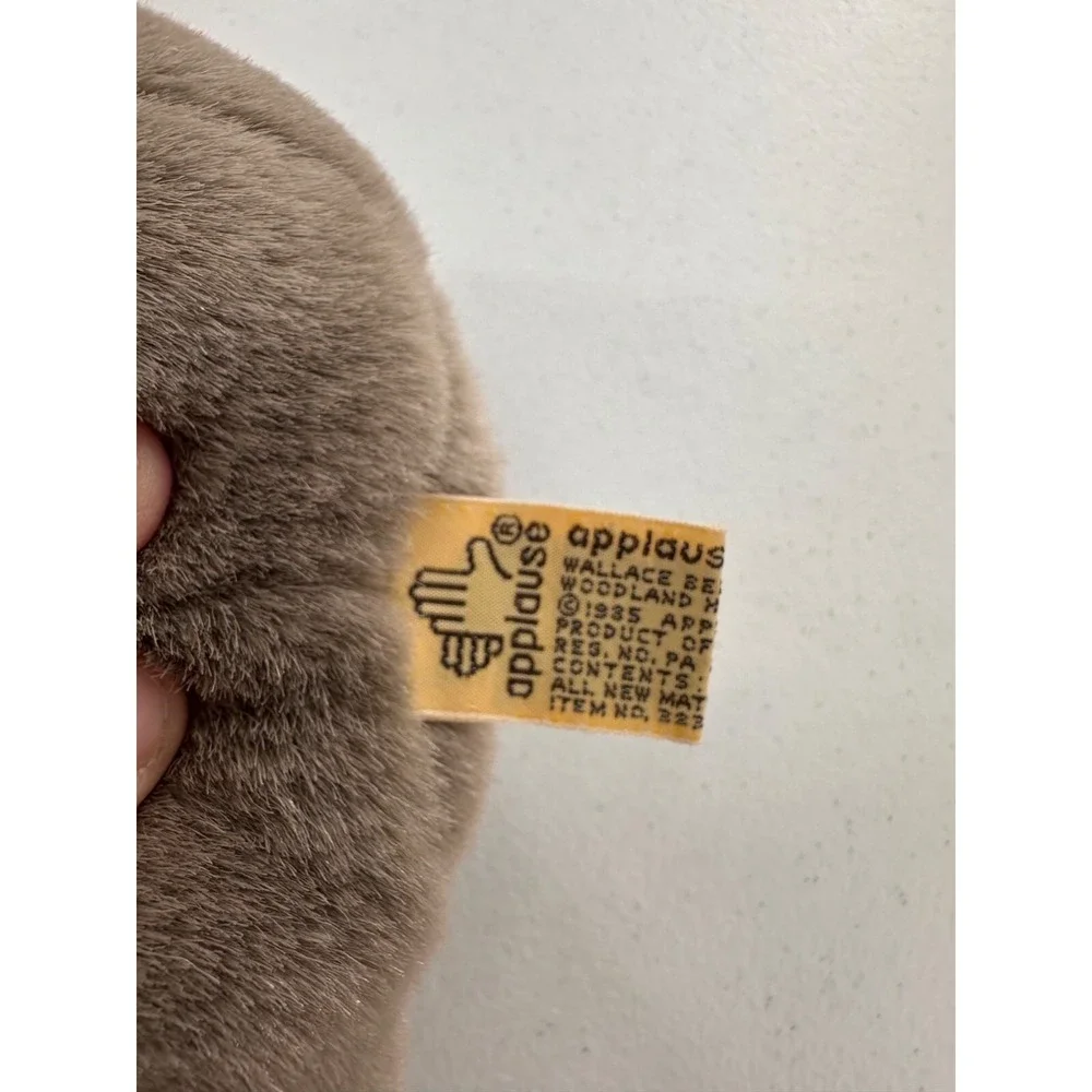 Applause Wallace Berrie 1985 Brown Teddy Bear Plush 10